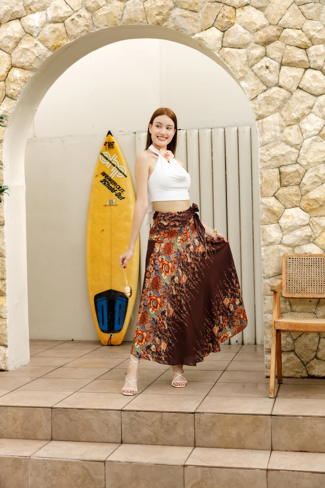 Skirt in Cacao Bloom