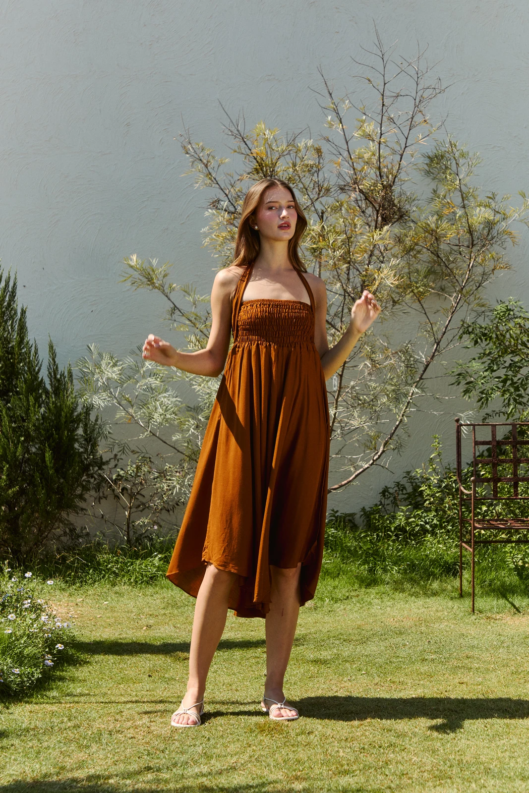 Skirt in Caramel Brown